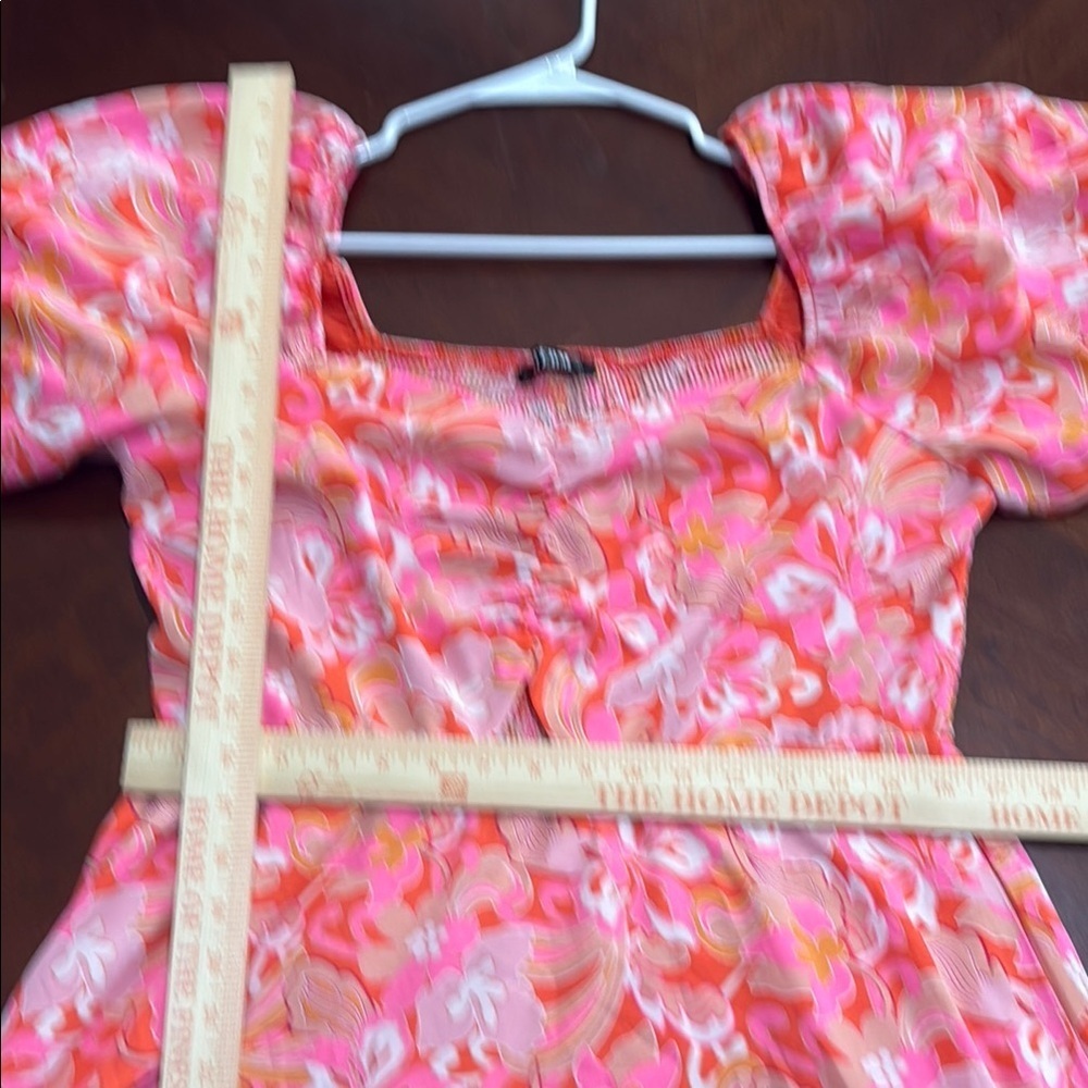Psychedelic paisley 70s print cottagecore Floral Pink Maxi Dress - Picture 12 of 13